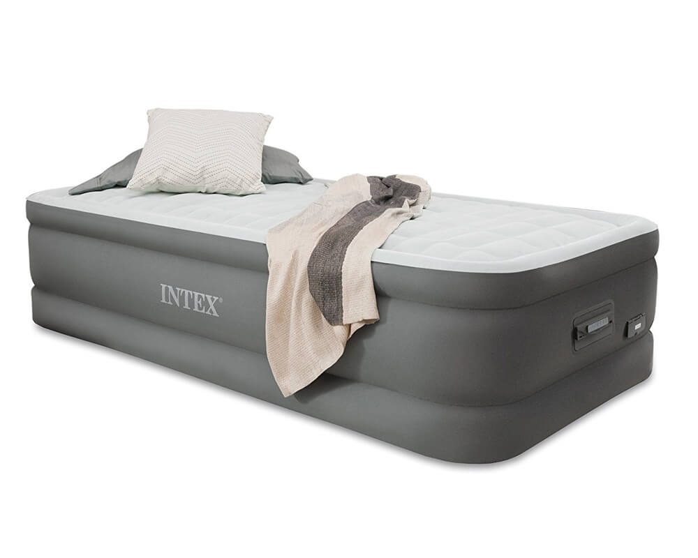 надувная кровать для сна с насосом двуспальный
